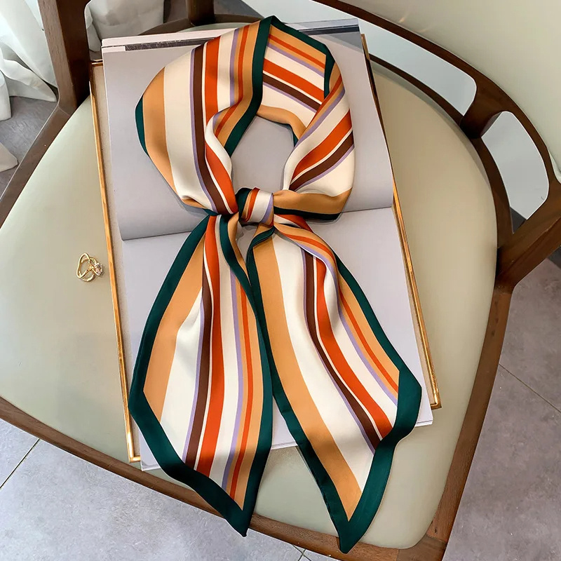 Luxury Bags Sell - Nouveau luxe étroit court sergé foulard