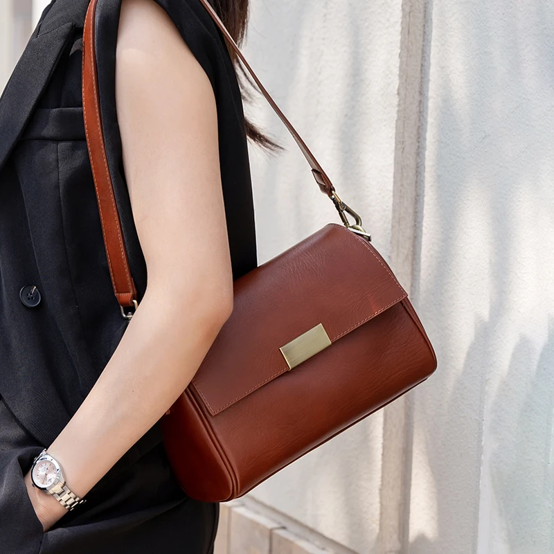 Luxury Bags China Wholesale - Sac à bandoulière en cuir de