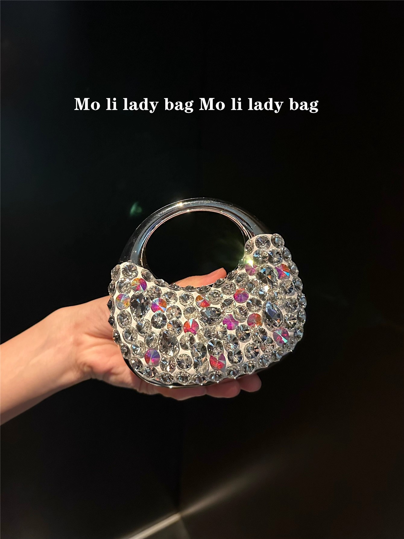 Mini Bag Evening Clutch - Mini sac en acrylique scintillant avec