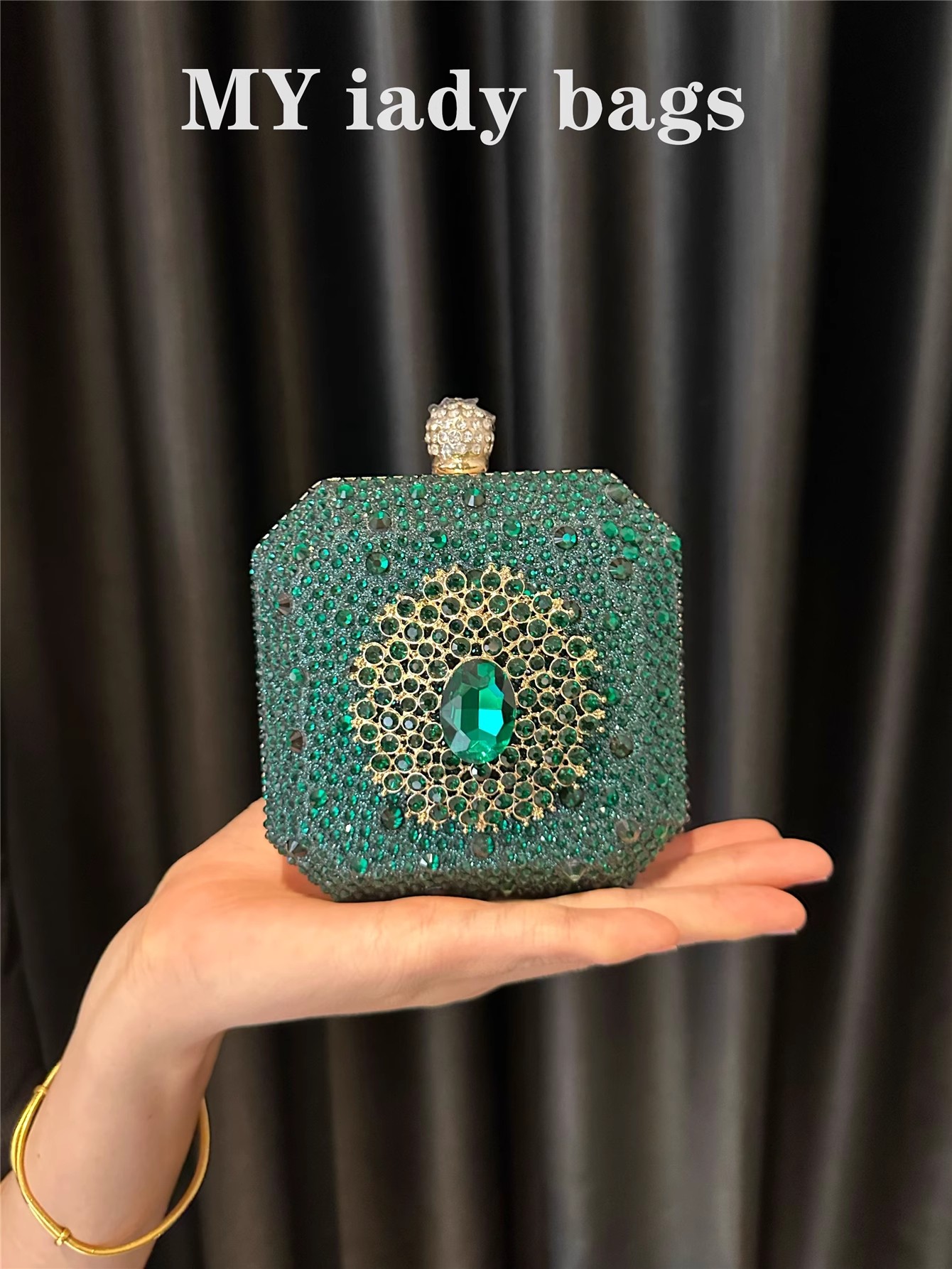 Mini Bag Evening Clutch - Pochette Mini Brillante Scintillante pour Mariage