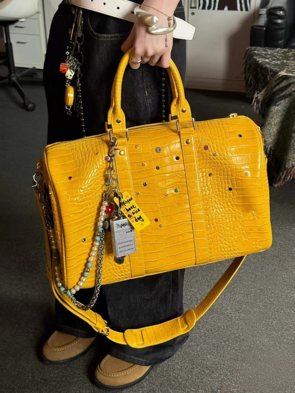 Luxury Bags Louis Vuitton - Sac fourre-tout femmes Crocodile Grain 2025