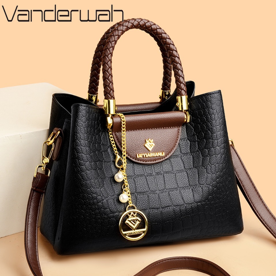 Luxury Bags Sales - Poignée tissée véritable marque de haute
