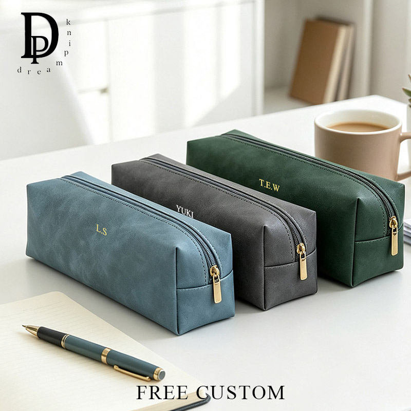 Luxury Bags China Wholesale - Pochette à stylos en cuir PU