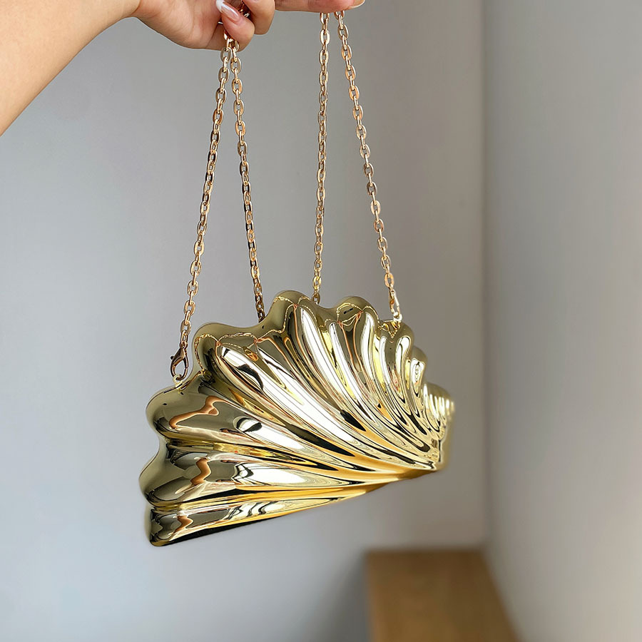 Mini Bag Evening Clutch - Sac de soirée en or et