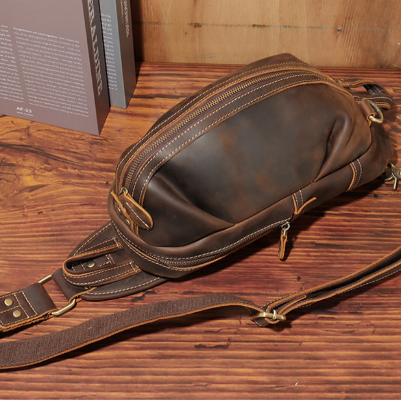 Luxury Bags Leather - Sac à bandoulière en cuir véritable