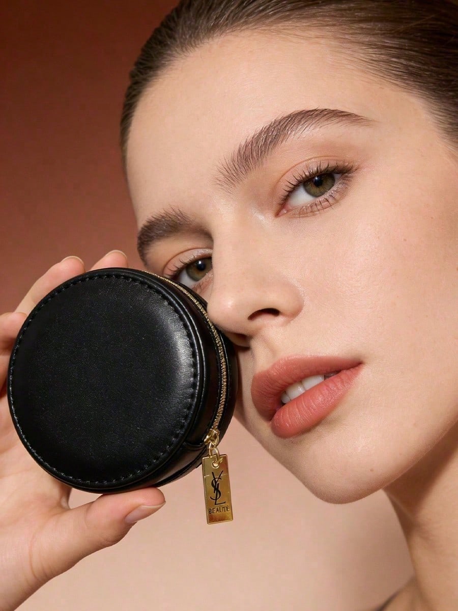 Trousse de maquillage ronde en - Women Luxury Bags Ysl avis et prix