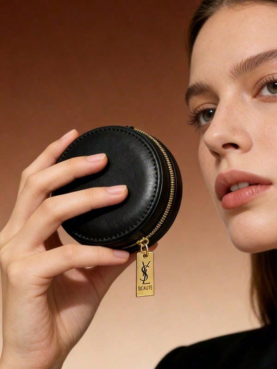 Trousse de maquillage ronde en - Women Luxury Bags Ysl avis et prix