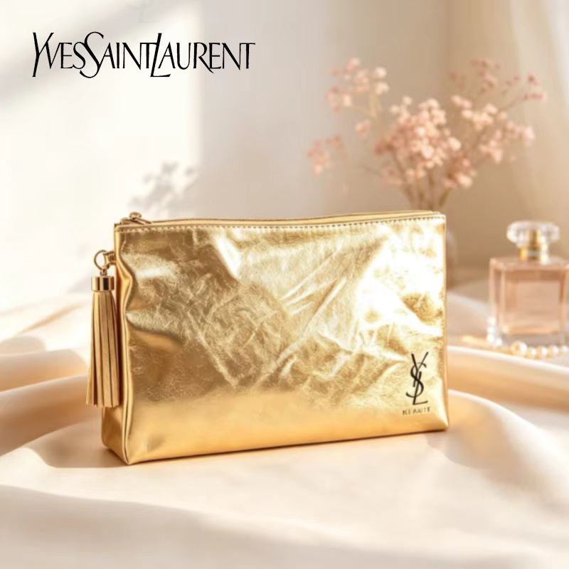 Sac cosmétique doré YSL, poche - Women Luxury Bags Ysl avis et prix