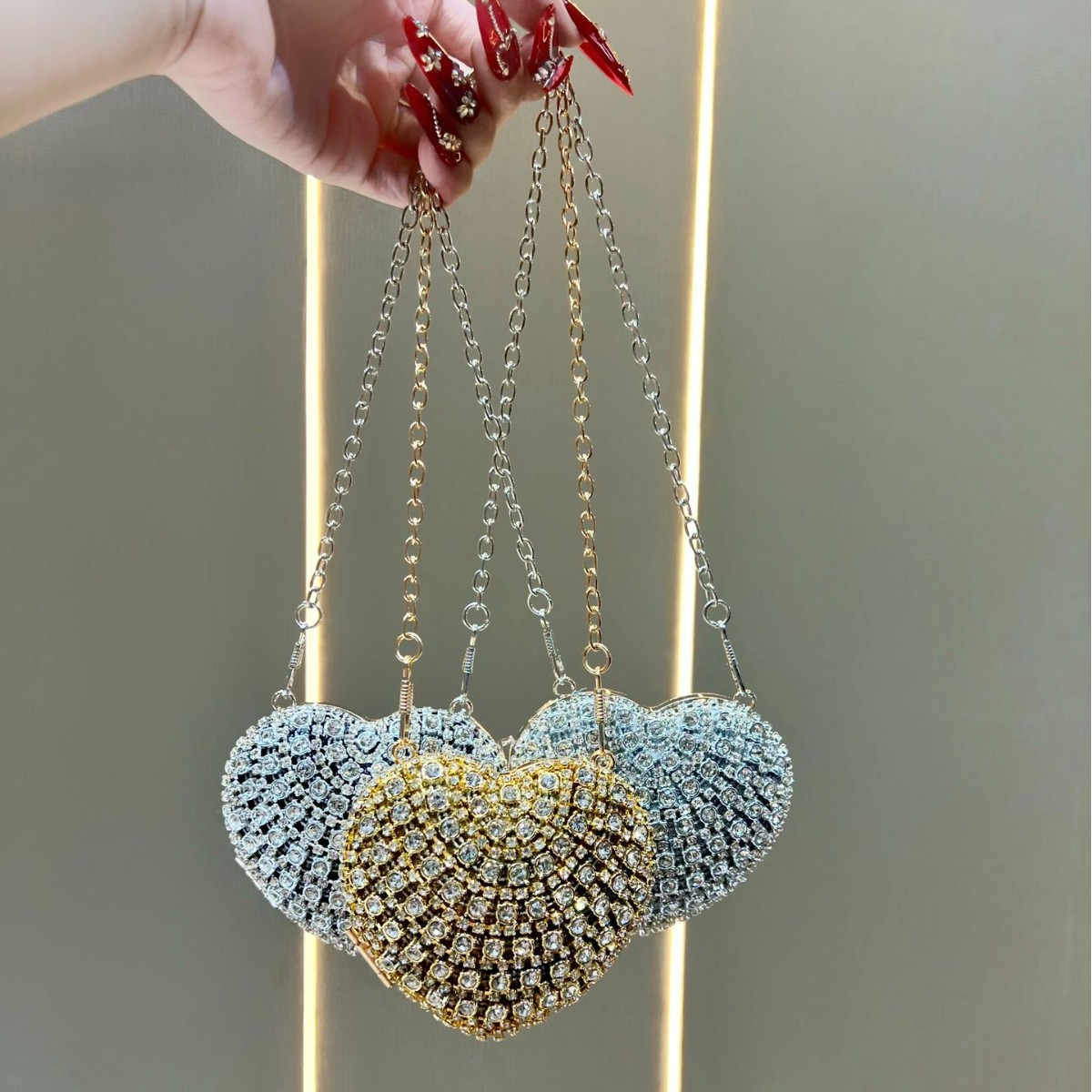 Pochette de luxe en strass et  - Mini Bag Evening Clutch avis et prix