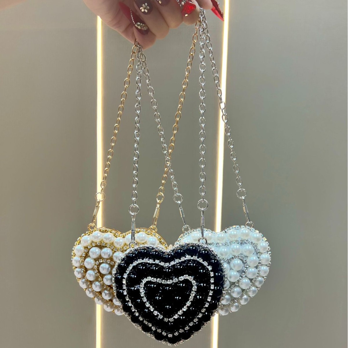 Pochette de luxe en strass et  - Mini Bag Evening Clutch avis et prix
